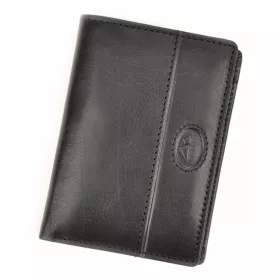    Pánska peňaženka EL FORREST 914-61 s RFID čipom, čierna, z hovädzej kože, 9 x 12,5 x 2,5 cm