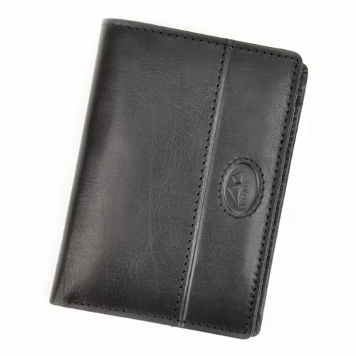  Pánska peňaženka EL FORREST 914-61 s RFID čipom, čierna, z hovädzej kože, 9 x 12,5 x 2,5 cm