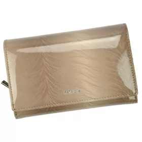    Dámska vzorovaná béžová kožená peňaženka Patrizia, RFID 15 × 9,5 cm