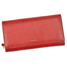    Patrizia veľká červená dámska kožená peňaženka 19 × 10 cm