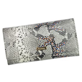    PATRIZIA SN-100 RFID sivá dámska kožená peňaženka 18,5 x 9,5 x 4 cm