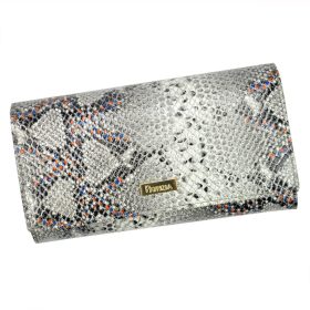    PATRIZIA SN-102 RFID sivá dámska kožená peňaženka 18,5 x 10 x 4 cm