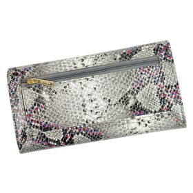    PATRIZIA SN-102 RFID sivá dámska kožená peňaženka 18,5 x 10 x 4 cm