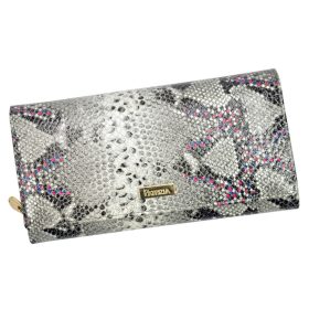    PATRIZIA SN-106 RFID sivá dámska kožená peňaženka 19 x 10 x 4 cm