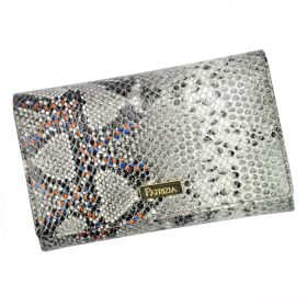    PATRIZIA SN-112 RFID sivá dámska kožená peňaženka 15,5 x 10 x 4 cm