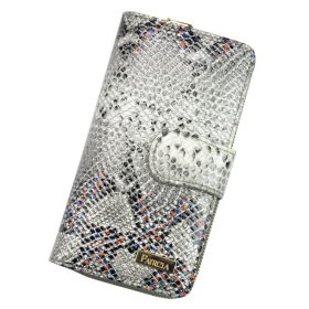    PATRIZIA SN-116 RFID sivá dámska kožená peňaženka 9,5 x 16,5 x 3,5 cm