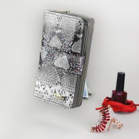    PATRIZIA SN-116 RFID sivá dámska kožená peňaženka 9,5 x 16,5 x 3,5 cm