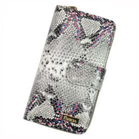    PATRIZIA SN-116 RFID sivá dámska kožená peňaženka 9,5 x 16,5 x 3,5 cm