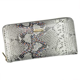    PATRIZIA SN-119 RFID sivá dámska kožená peňaženka 19,5 x 10,5 x 2,5 cm