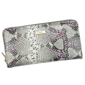    PATRIZIA SN-119 RFID sivá dámska kožená peňaženka 19,5 x 10,5 x 2,5 cm