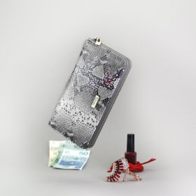    PATRIZIA SN-119 RFID sivá dámska kožená peňaženka 19,5 x 10,5 x 2,5 cm