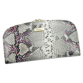    PATRIZIA SN-123 RFID sivá dámska kožená peňaženka 18,5 x 10 x 3,5 cm