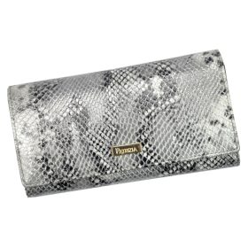    PATRIZIA SNR-102 RFID sivá dámska kožená peňaženka 18,5 x 10 x 4 cm