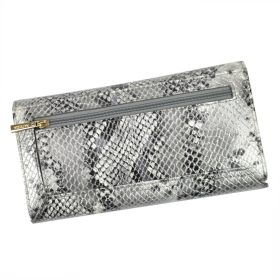    PATRIZIA SNR-102 RFID sivá dámska kožená peňaženka 18,5 x 10 x 4 cm