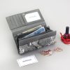  PATRIZIA SNR-106 RFID sivá dámska kožená peňaženka 18 x 9 x 4 cm