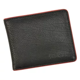    Pánska kožená peňaženka Pierre Cardin TILAK05 TUMBLE 8824 čierno-červená, RFID 11,5 x 9,5 x 2,5 cm