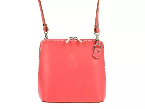 Barberinis 1702 korall női bőr válltáska, oldaltáska 17 x 16 x 8.5 cm