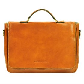    Gregorio Art.5 hnedá dámska kožená aktovka 41 x 28 x 10 cm