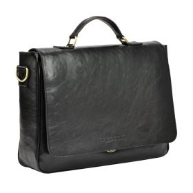    Gregorio Art.5 hnedá dámska kožená aktovka 41 x 28 x 10 cm