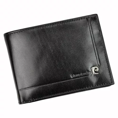  Pánska kožená peňaženka Pierre Cardin YS507.1 88061 s RFID čipom, čierna, 12,5 x 9 x 2,2 cm