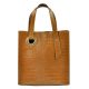  Luka 19-15 M CROCO hnedá dámska kožená taška cez rameno 26,5 x 28 x 12 cm