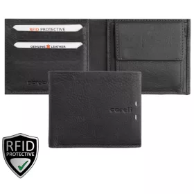  Čierna pánska kožená peňaženka Giorgio Carelli RFID