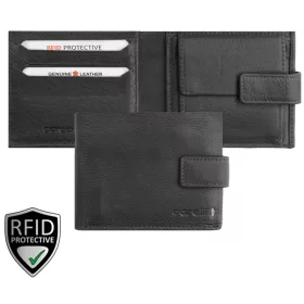    Kožená crossbody peňaženka Giorgio Carelli fefi čierna, RFID