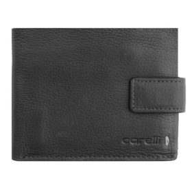    Kožená crossbody peňaženka Giorgio Carelli fefi čierna, 11,5×9 cm, RFID