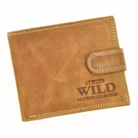   Wild N992L-CHM RFID barna férfi marhabőr pénztárca 13 x 10.5 x 2.5 cm