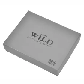   Wild N992L-CHM RFID barna férfi marhabőr pénztárca 13 x 10.5 x 2.5 cm