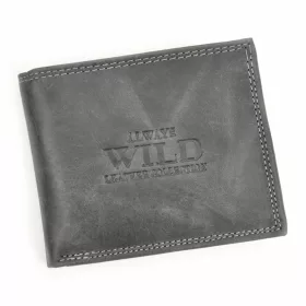   Wild N0035-CHM RFID čierna pánska kožená peňaženka 10,5 x 9 x 2,5 cm