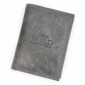  Wild N4-CHM RFID fekete férfi marhabőr pénztárca 10 x 13.5 x 2.5 cm