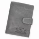 Wild N4L-CHM RFID fekete férfi marhabőr pénztárca 10.8 x 13.5 x 2.8 cm