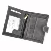 Wild N4L-CHM RFID fekete férfi marhabőr pénztárca 10.8 x 13.5 x 2.8 cm