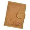 Wild N4L-CHM RFID fekete férfi marhabőr pénztárca 10.8 x 13.5 x 2.8 cm