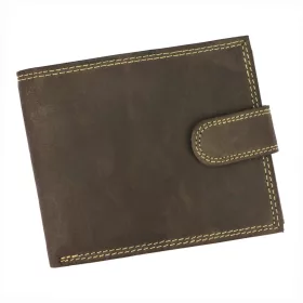    Pánska kožená peňaženka Wild N992L-CHM-NL s RFID čipom, hnedá, 12,5 x 10,5 x 2,8 cm