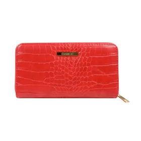    Dámska kožená peňaženka Cavaldi CHWJ-08-CROCO-5099 červená 19 x 11 x 3,5 cm