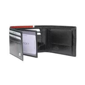    Rovicky 323-RBA-D RFID námornícka pánska kožená peňaženka 11,5 x 8,5 x 2 cm