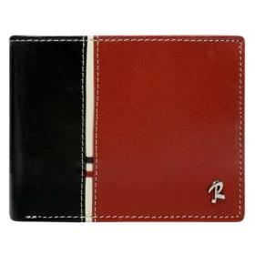    Rovicky čierno-červená pánska kožená peňaženka s RFID ochranou 12×9,5 cm