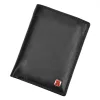  Pánska peňaženka Albatross SN MW3638 s RFID, čierna, z hovädzej kože, 10 x 13,2 x 3 cm