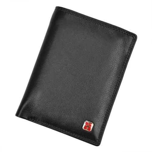  Pánska peňaženka Albatross SN MW3638 s RFID, čierna, z hovädzej kože, 10 x 13,2 x 3 cm