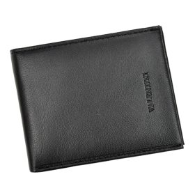    Valentini 306 992 čierna pánska kožená peňaženka 11 x 8,7 x 1,8 cm