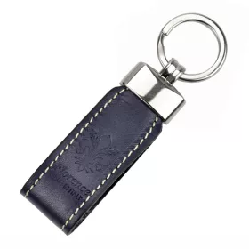    Kľúčenka Florence z hovädzej kože v námorníckej modrej farbe 11 x 2,5 x 2,5 cm