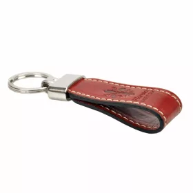    Kľúčenka Florence z hovädzej kože v námorníckej modrej farbe 11 x 2,5 x 2,5 cm