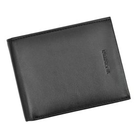    Valentini 306 261 čierna pánska kožená peňaženka 13 x 10 x 2,8 cm