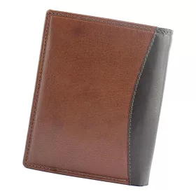    EL FORREST 544-21 RFID hnedá pánska kožená peňaženka 10 x 12,5 cm