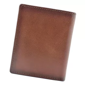    EL FORREST 854-29 RFID hnedá pánska kožená peňaženka 8 x 10 cm