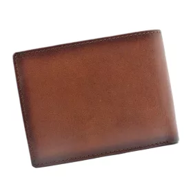    EL FORREST 892/A-29 RFID hnedá pánska kožená peňaženka 12 x 9,3 cm