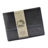  Pánska kožená peňaženka EL FORREST 916/A-623 s RFID čipom, čierna, 10,9 x 8,3 cm