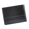  Pánska kožená peňaženka EL FORREST 916/A-623 s RFID čipom, čierna, 10,9 x 8,3 cm